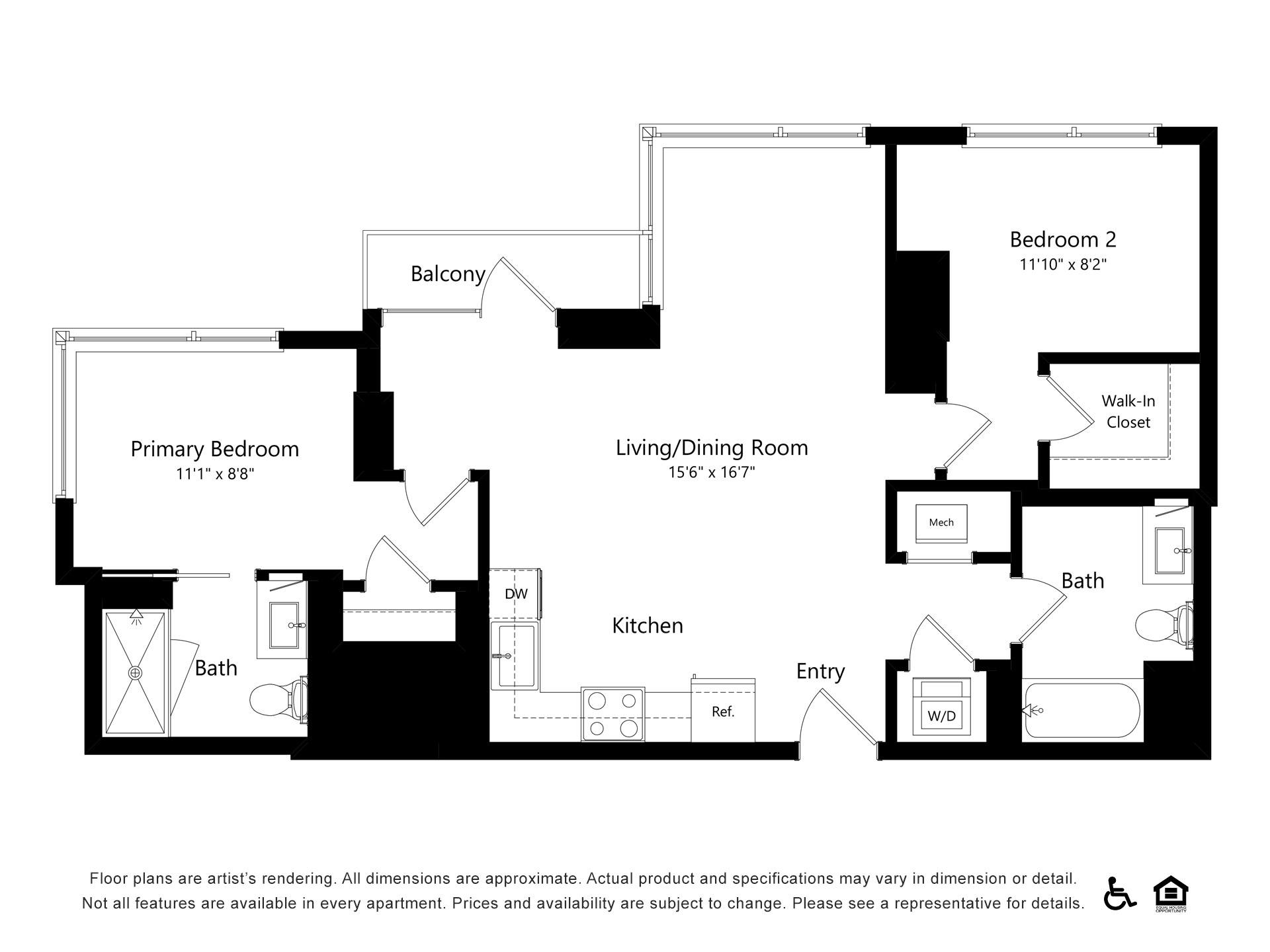 Floor plan layout diagram for B13